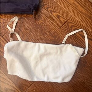 Zara Cream Strapless Top